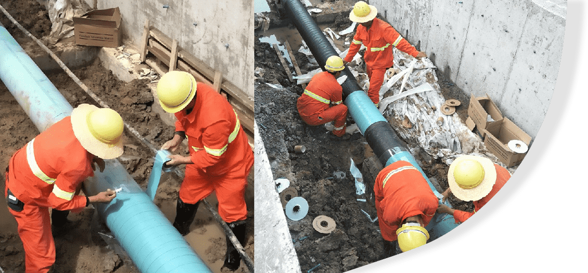 粘彈體膠帶用于新設(shè)和在役管體、構(gòu)件及異形設(shè)備防腐蝕